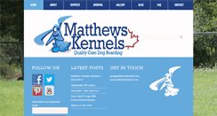 Desktop Screenshot of matthewskennels.com